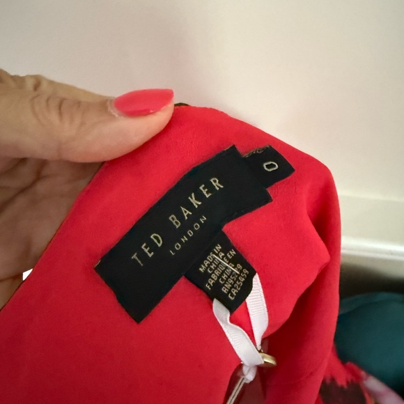 Ted Baker Floral Print V-Neck Jumpsuit w/ Tags - Picture 9 of 10